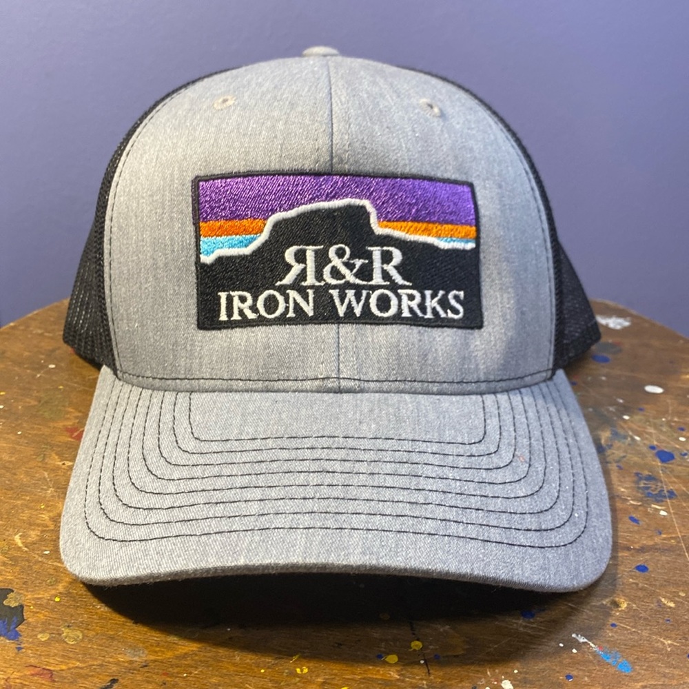 R & R Iron Works Table Rock SnapBack hat nwot cap Richardson style 112 6 panel